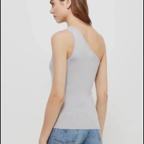 Banana Republic heritage silk ribbed one-shoulder Size Small - Picture 2 of 3